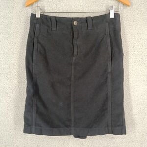 Burberry London Women's UK‎ 8 USA 6 Black Mini Skirt Straight Pencil Casual